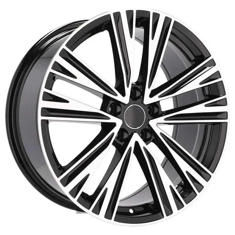 Prix Cassé 4 jantes 8.5 19 5x112 design Audi Fluotournage Noir Brillant