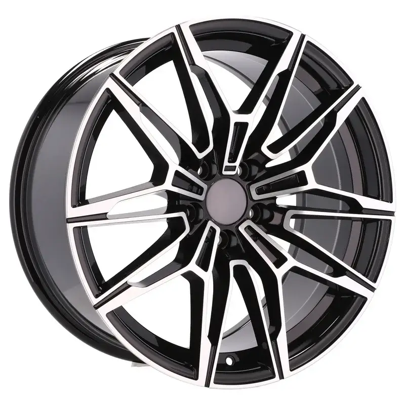 4 jantes 8.0 19 5x112 design BMW Fluotournage Noir Brillant Prix Choc