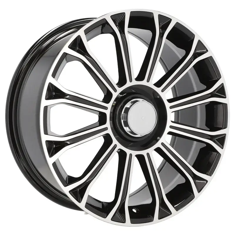 4 jantes 8.5 20 5x112 design Mercedes Fluotournage Noir Brillant Commande En Gros