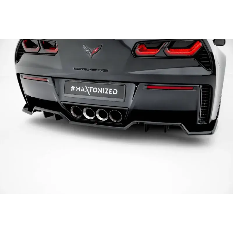 Haute Qualité Central Rear Splitter (with vertical bars) Chevrolet Corvette Z06 C7