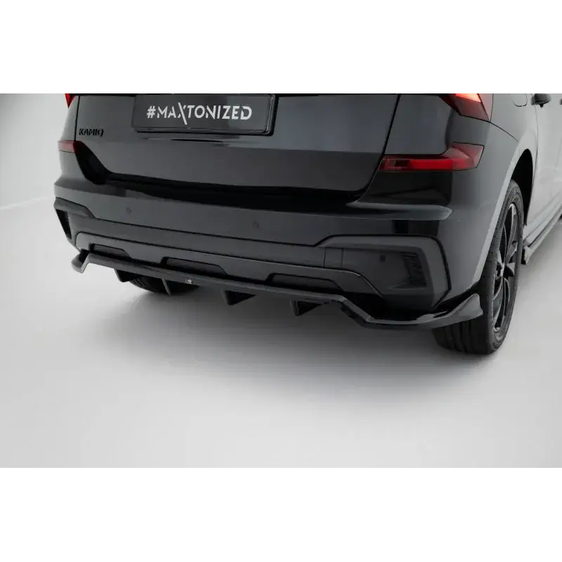 Remise Rear Splitter (with vertical bars) Skoda Kamiq Monte Carlo Mk1 Facelift