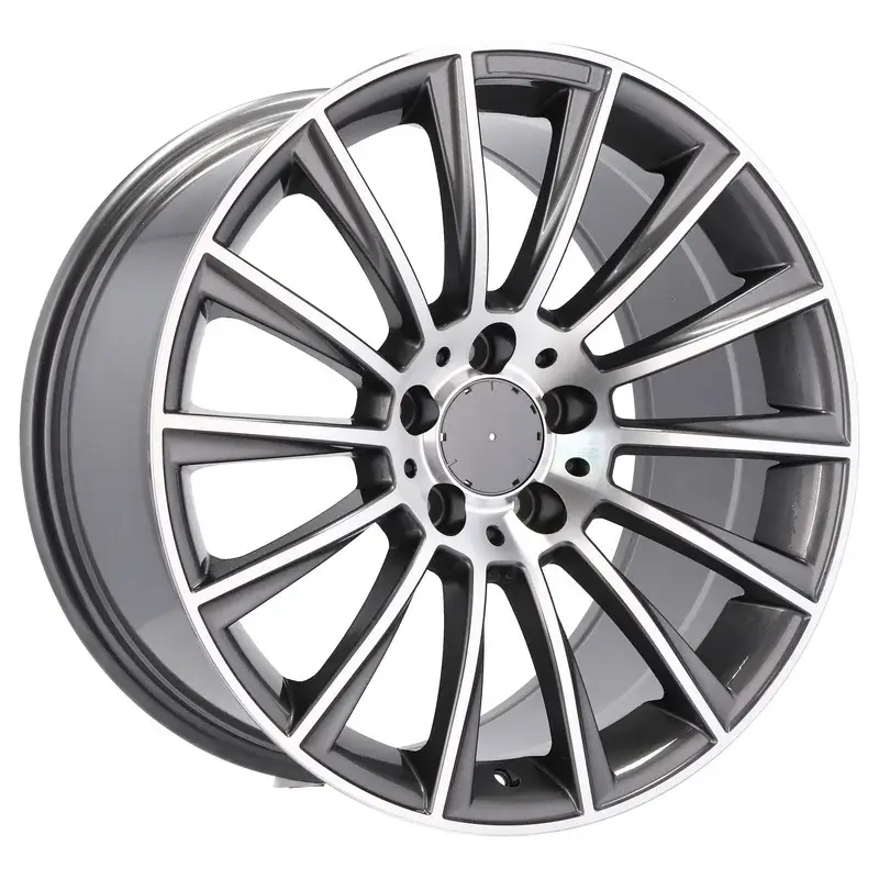 4 jantes 8.5 19 5x112 design Mercedes Fluotournage Gris Brillant Achat Immédiat