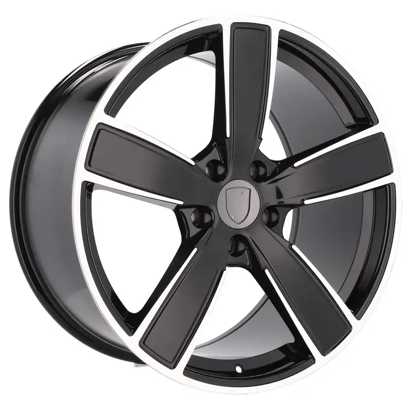 Promotion 4 jantes 9.5 21 5x130 design Porsche Noir Brillant