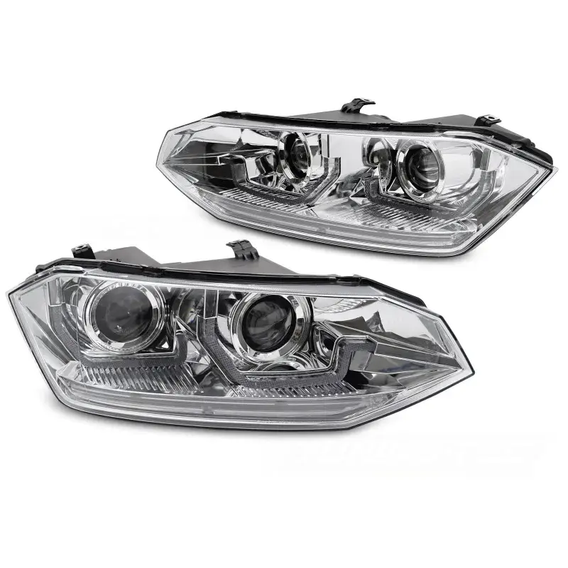Feux Diurnes LED Chromés pour VW Polo VI 2017-2021 Meilleur Prix
