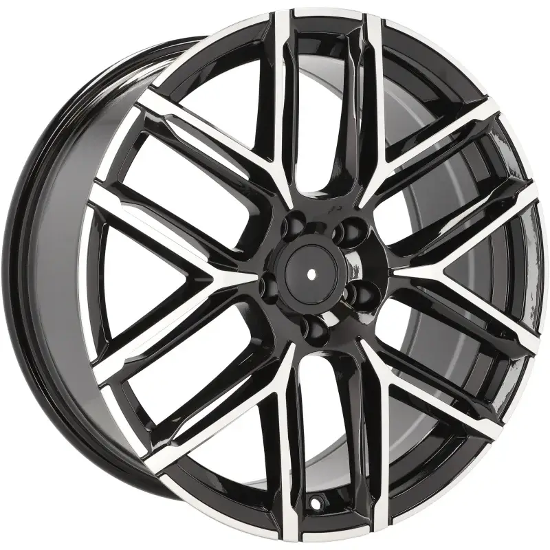 4 jantes 9.5 21 5x112 design Audi Fluotournage Noir Brillant Dernier Modèle