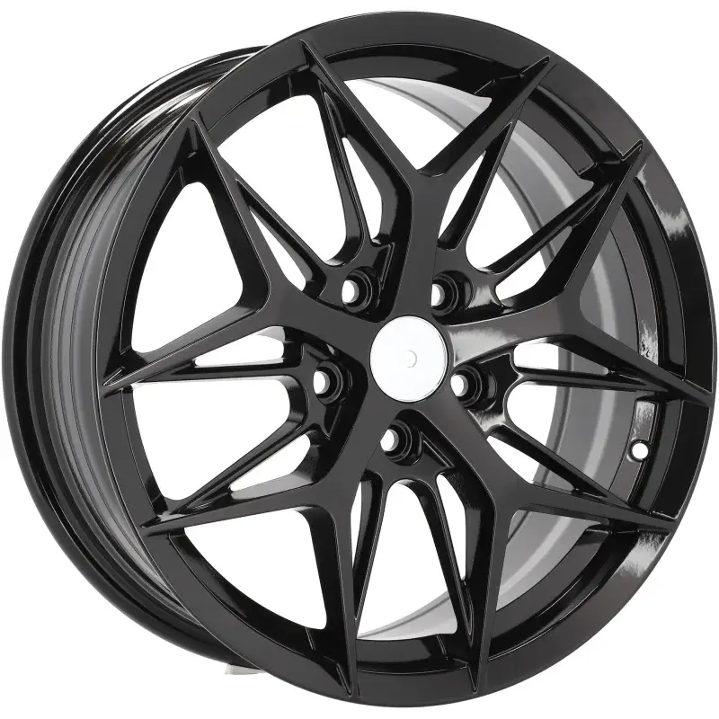 Prix Cassé 4 jantes 7.0 17 5x108 Fluotournage Noir Brillant