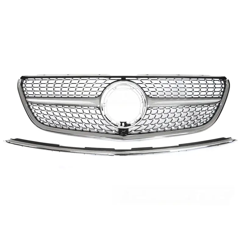 Must-Have Grille Diamond Silver Black avant pour Mercedes Vito W447 19-23