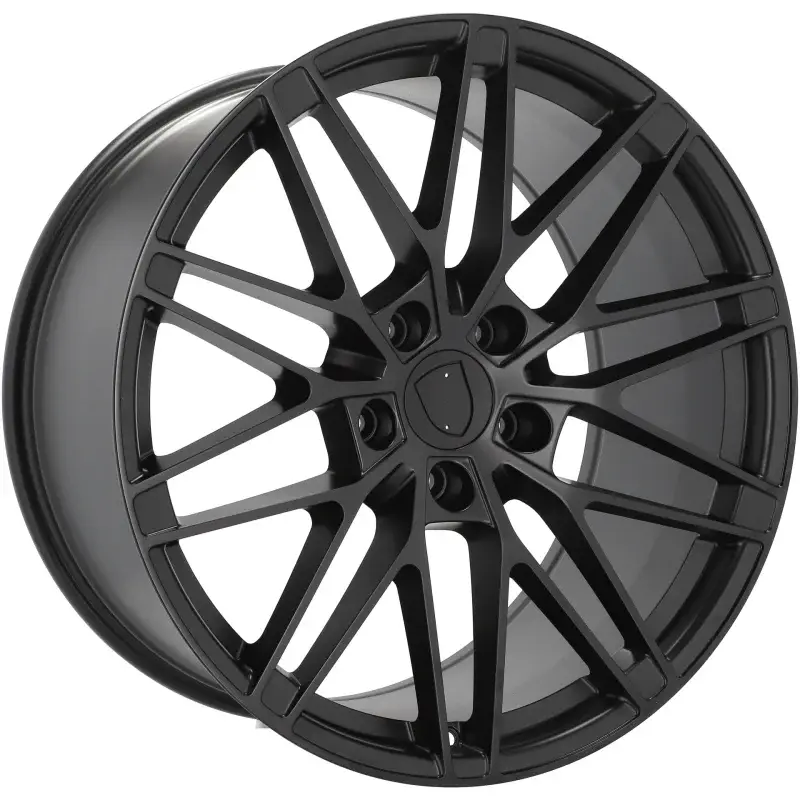 Nouveauté 4 jantes 8.5 21 5x130 design Porsche Fluotournage Noir Mat