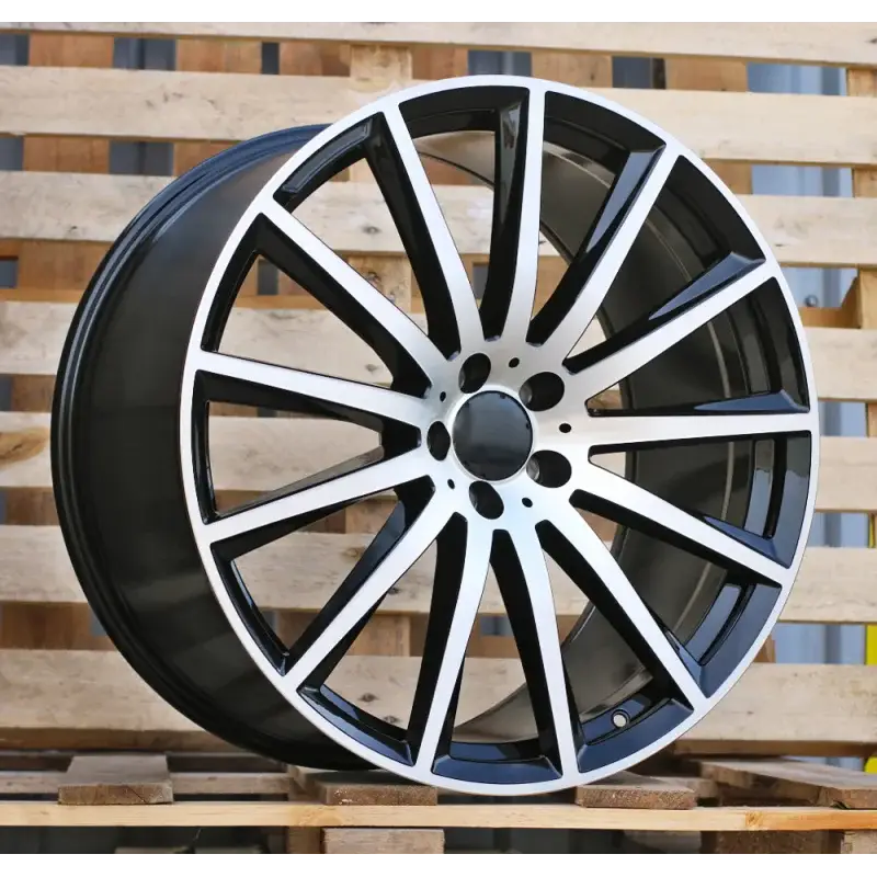 Expédié Aujourd’hui 4 jantes 10.0 21 5x112 design Mercedes Fluotournage Noir Brillant