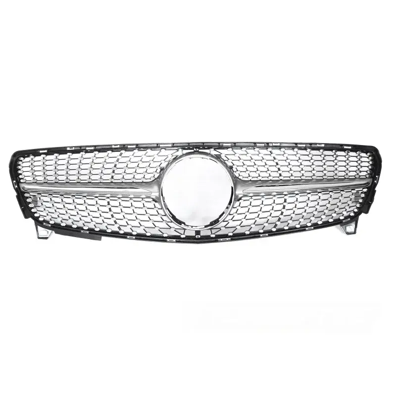 Grille Diamond Silver Chrome Avant pour Mercedes W176 2015-2018 Prix Bas
