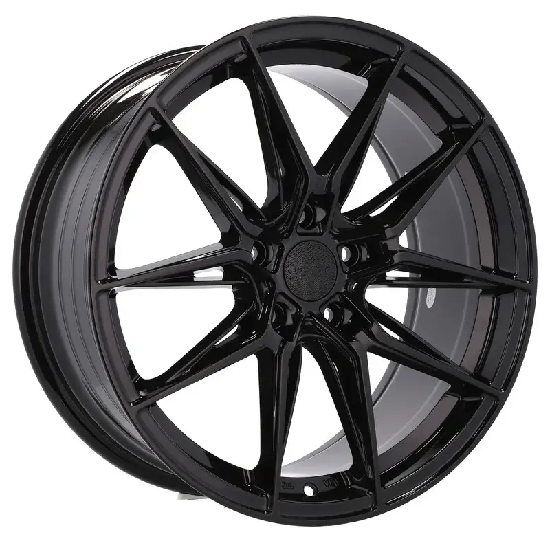 Produit De Marque 4 jantes 8.0 17 5x120 Fluotournage Noir Brillant