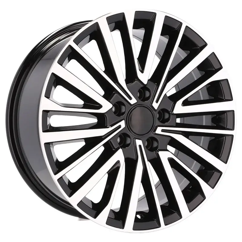 4 jantes 8.0 18 5x120 design Volkswagen Fluotournage Noir Brillant Solde
