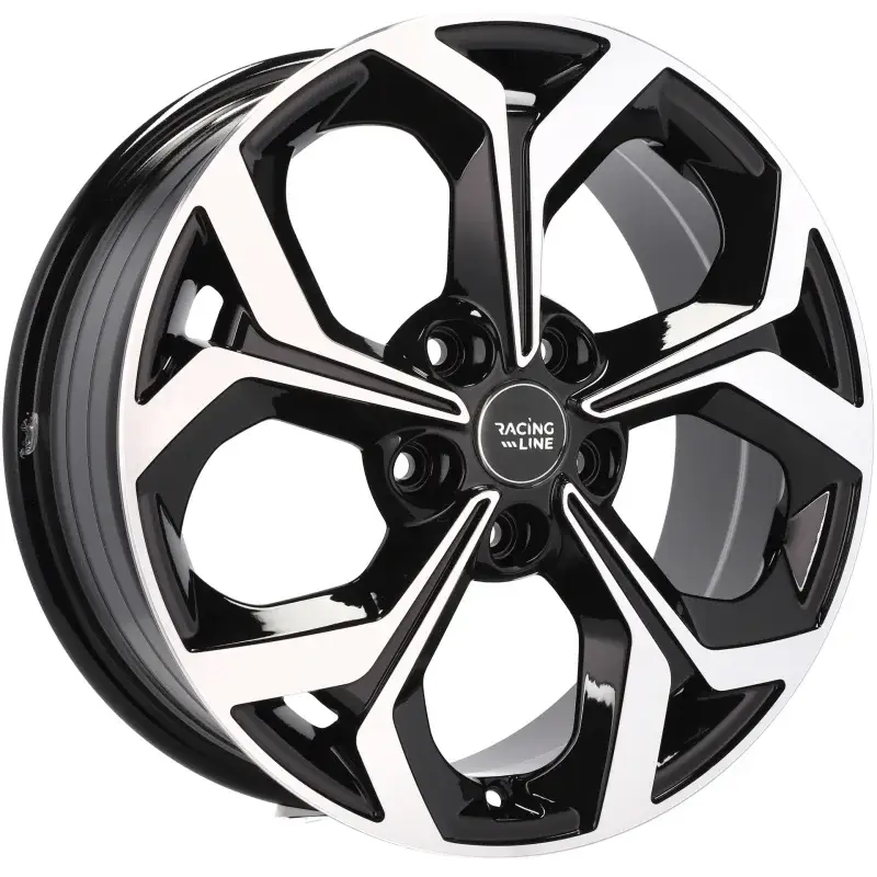 4 jantes 6.5 16 5x108 Fluotournage Noir Brillant Prix Réduit