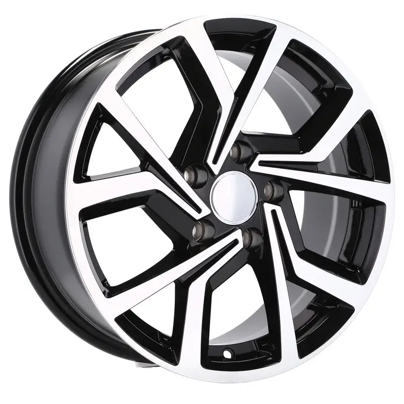 4 jantes 7.0 16 5x112 design Volkswagen Fluotournage Noir Brillant Commander Vite