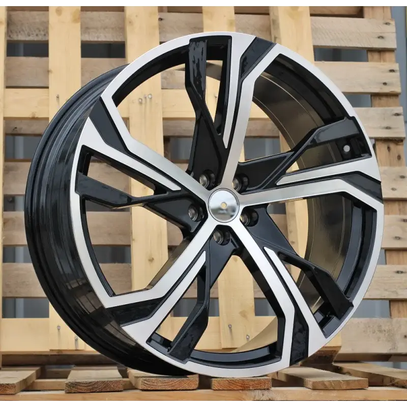4 jantes 9.0 22 5x108 design Volvo Fluotournage Noir Brillant Prix Choc