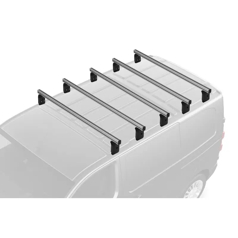 Must-Have Jeu de 5 Barres de toit Pro Aluminium pour Nissan Interstar L2H2 - L3H2 - L3H3 de 1997 à 2010