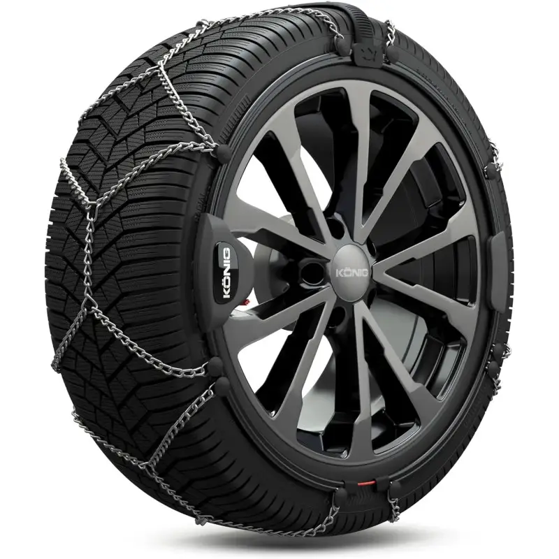Jeu de Chaines Neige Voiture et SUV KONIG Reflex Edge n°604 | Taille: 255/45-17 Prix Choc