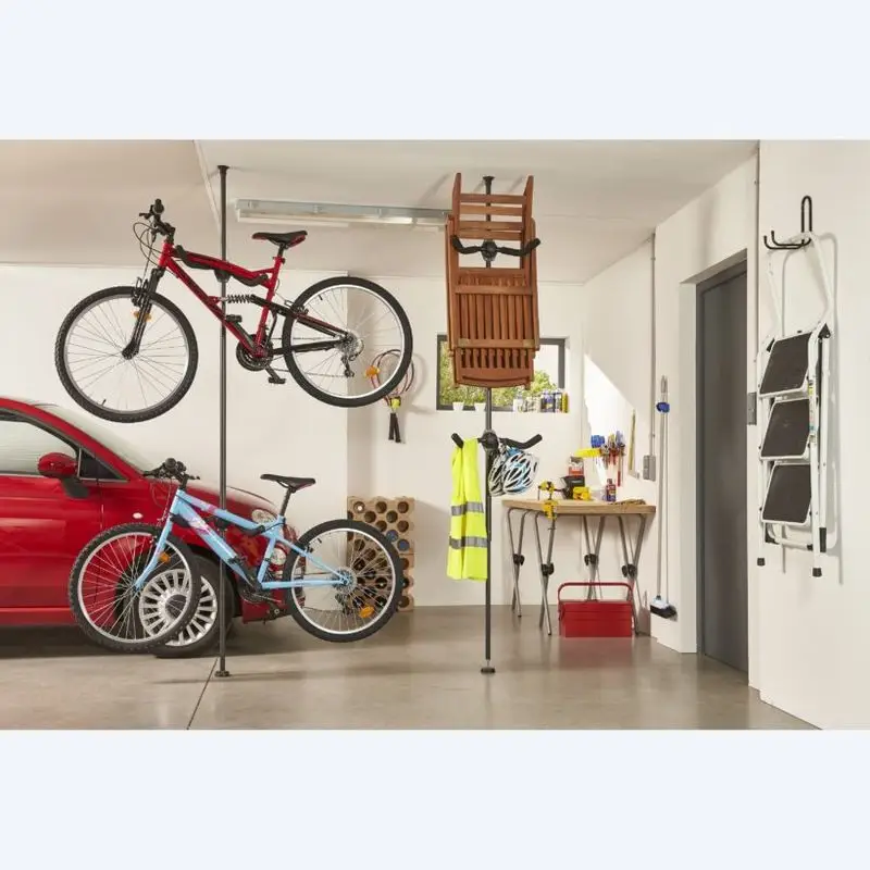 Range 2 vélos sol/plafond -Mottez B137P Offre Spéciale