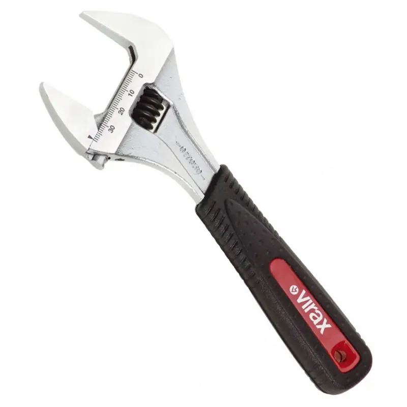 Authentique Cle a molette 6'' a mors extra fins Virax | 017047