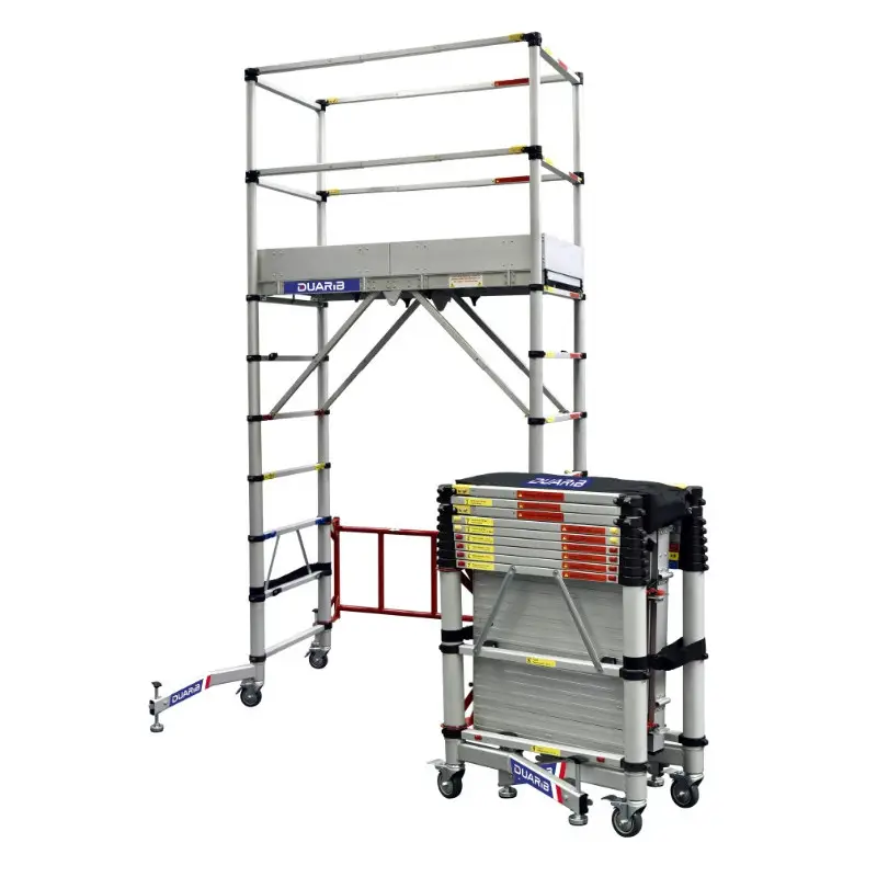 Meilleur Prix Echafaudage roulant Alu télescopique - TELETOWER - long. 1M50 - HP MAXI 2M00 - Duarib | 30100600