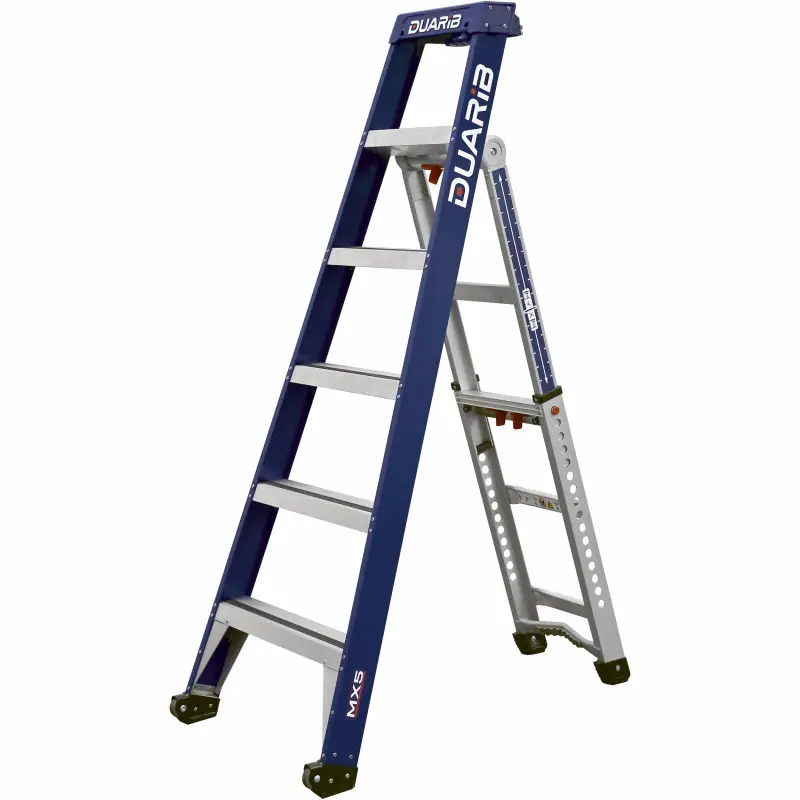 ESCABEAU MULTIPOSITIONS MX5 ALUMINIUM 5 EN 1 DUARIB - Duarib | 655625 Soldes