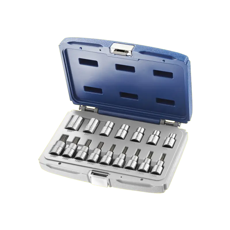 Prix Réduit Coffret de douilles et douilles tournevis torx 1/2" - 16 pièces - E032907 | Expert by Facom
