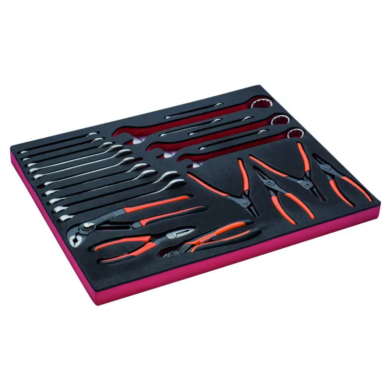 Jeu de clés mixtes et pinces, module mousse 3/3 Fit&Go - 82 pcs - Bahco | FF1A102 Prix Bas