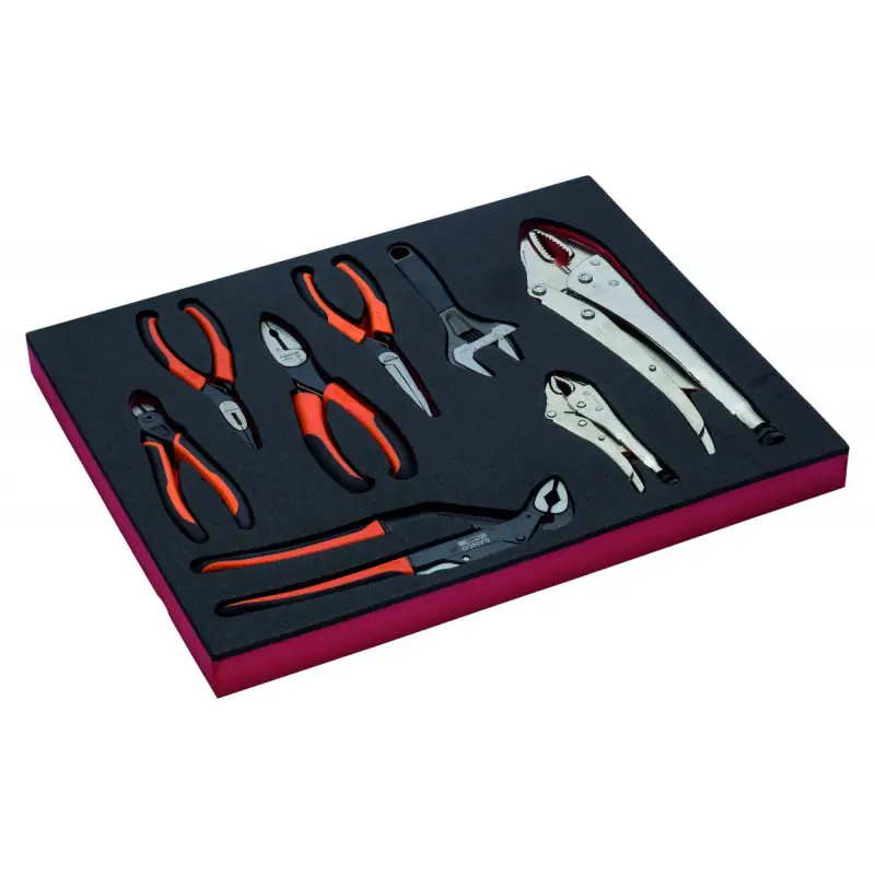 Jeu de clés et de pinces, module mousse 2/3 Fit&Go - 8 pcs - Bahco | FF1F4001 Marque