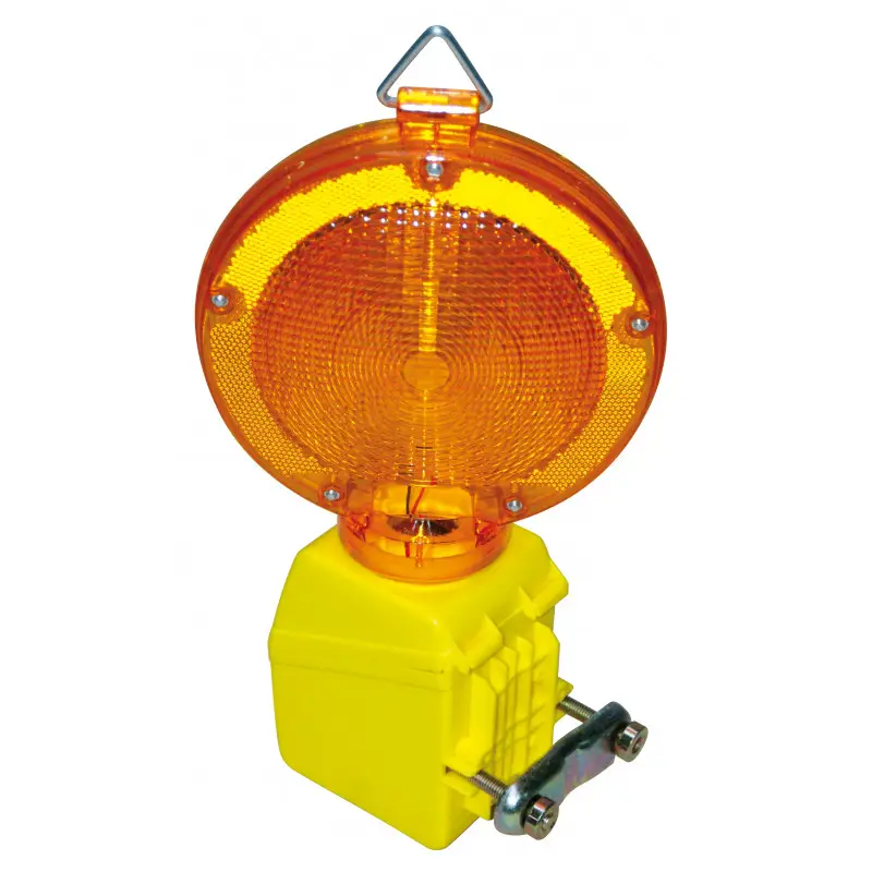 Marque LAMPE DE CHANTIER CLIGNOTANTE AUTOMATIQUE AVEC FIXATION TALIAPLAST | 500203