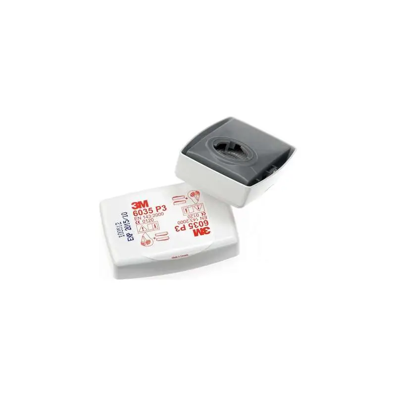 Paiement Sécurisé Lot de 2 filtres antipoussière dans un boitier 3M™ 6035 P3 | 7000032083