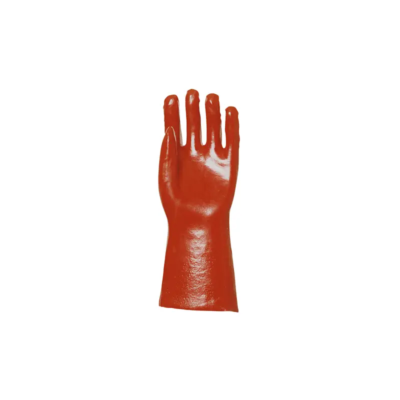 Prix Bas Gants en PVC rouge enduit - modèle standard - 36 cm - Eurotechnique | 3620