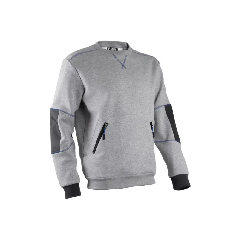 Prix Réduit Sweat - HATO - Molleton 70% CO/30% PES 300g/m2 + Empiècements 300D oxford - Gris chiné - COVERGUARD | 5HAT550