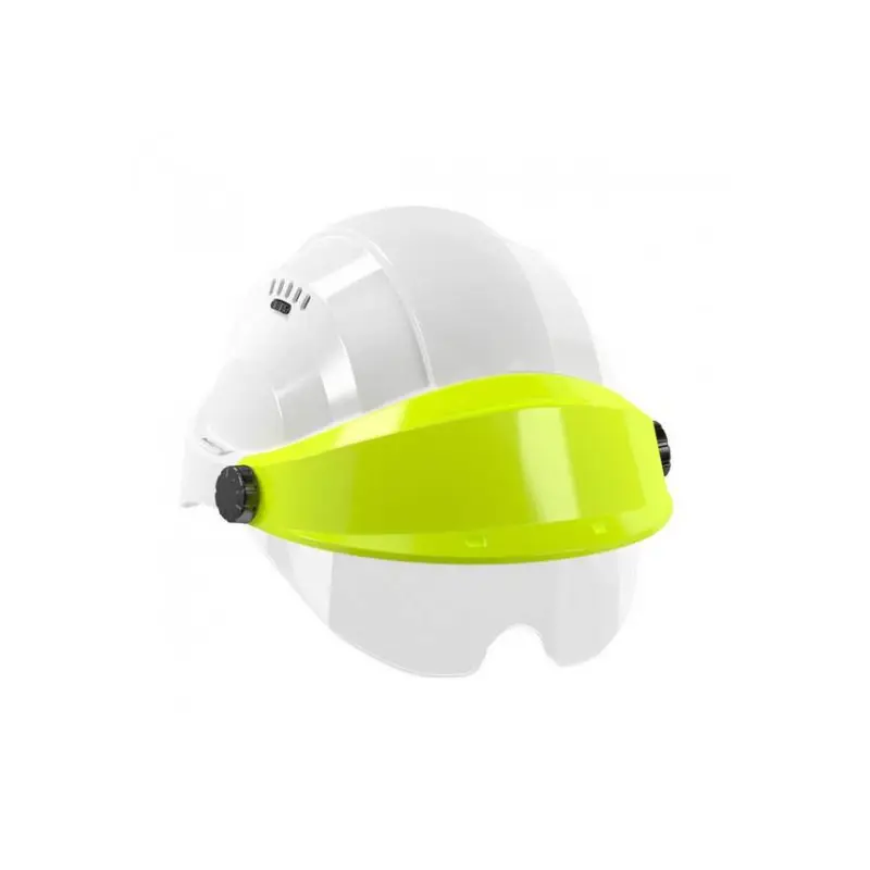 Casque de chantier Orizon Blanc avec visière jaune fluo + lunettes Taliaplast | 563717 Produit De Marque