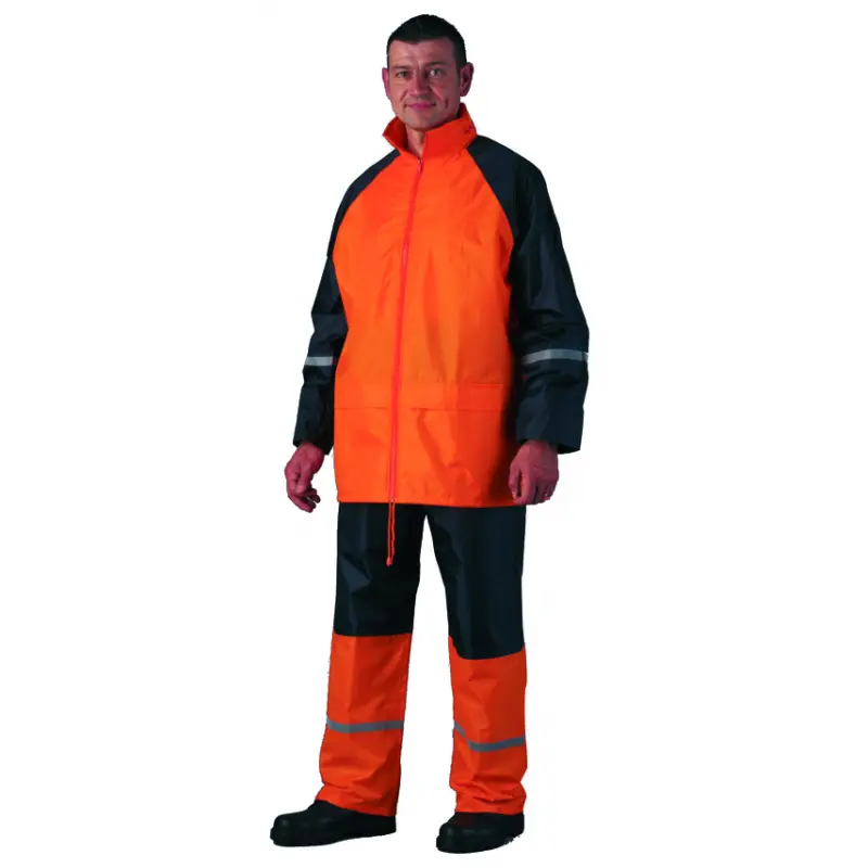 Commander Maintenant Ensemble de pluie - Rainwear orange et noir - Coverguard | 50771