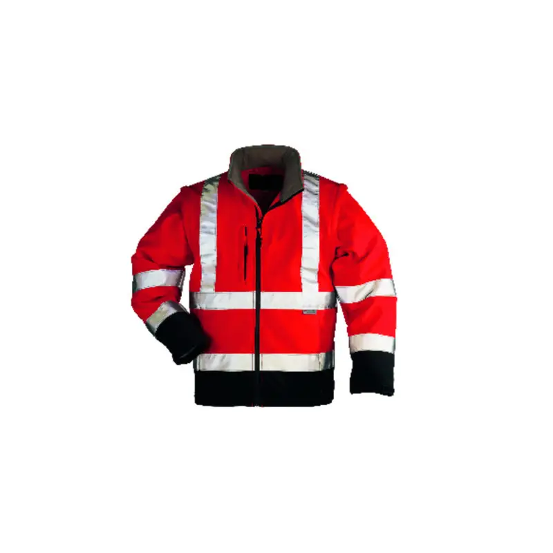 Veste softshell 2/1 - STATION - Polaire 300g/m2 - Rouge HV/Marine - COVERGUARD | MO70680 Prix Choc