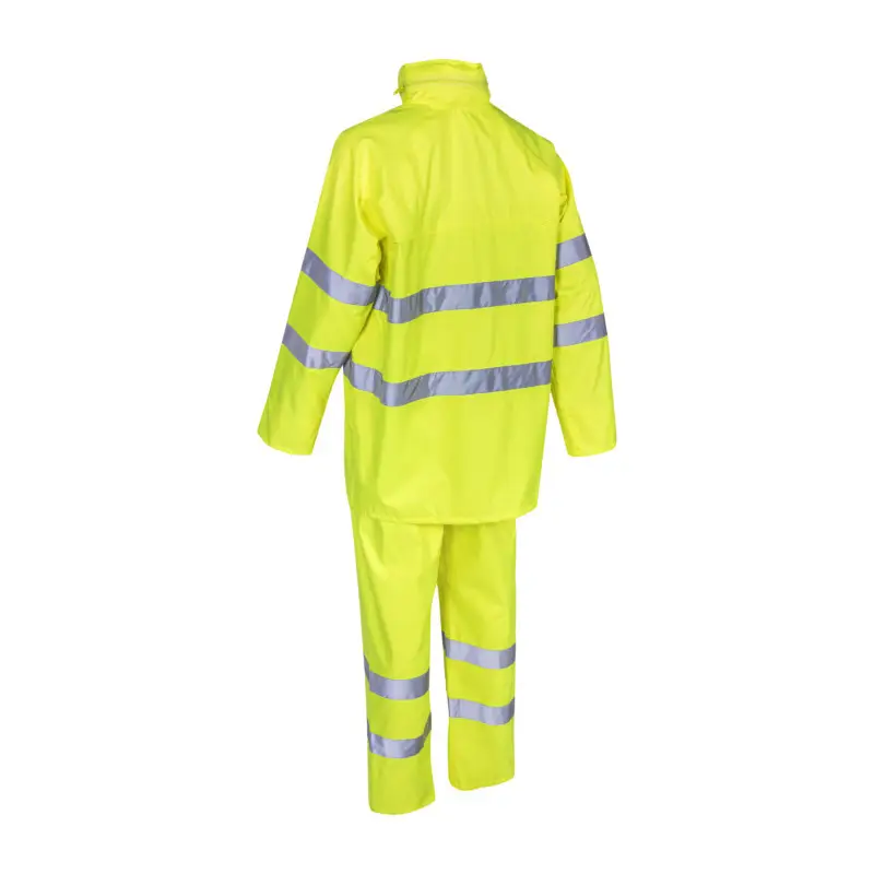 Bon Plan Ensemble de pluie - KAWA - 150D Oxford 100% PES enduit PU 140g/m2 - Jaune HV - COVERGUARD | 5KAW160