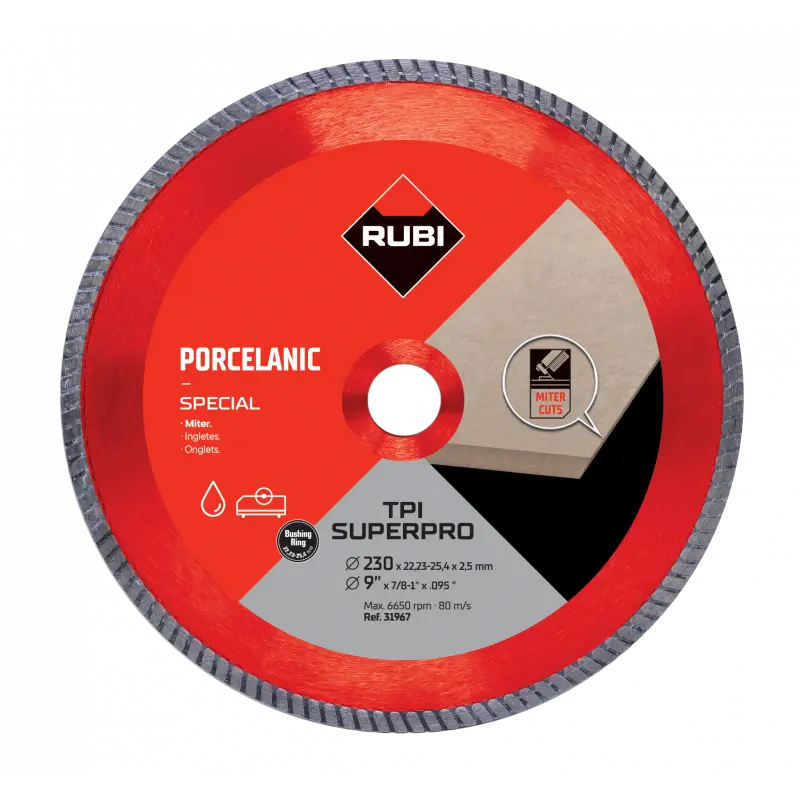 Disque TPI 230 MM SUPER PRO - RUBI | 31967 Certifié