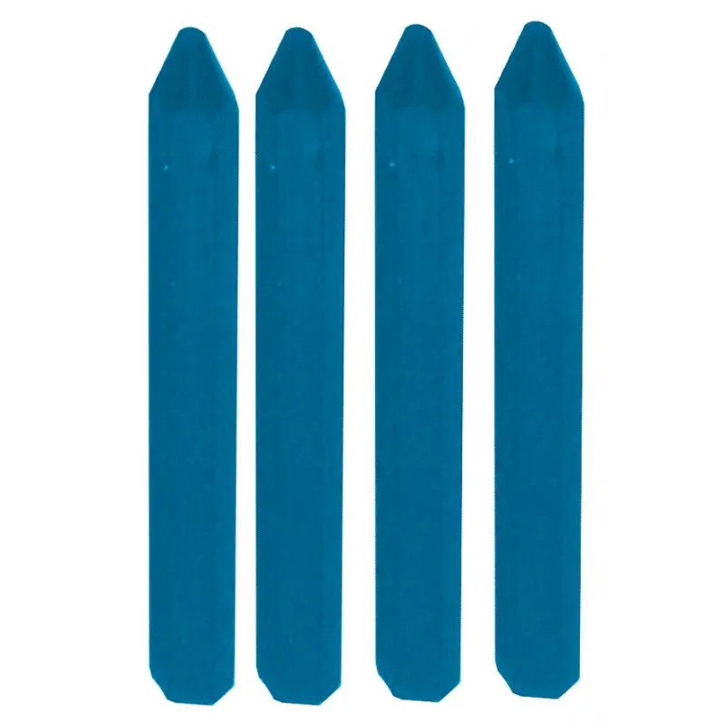 Livraison Gratuite BLISTER DE 4 CRAIES BLEUES HEXAGONALES L.120MM TALIAPLAST | 400966