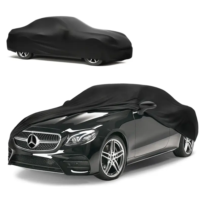 Top Vente Housse de voiture Indoor Stretch, bâche complet pour l'interieur taille 3 voiture noir